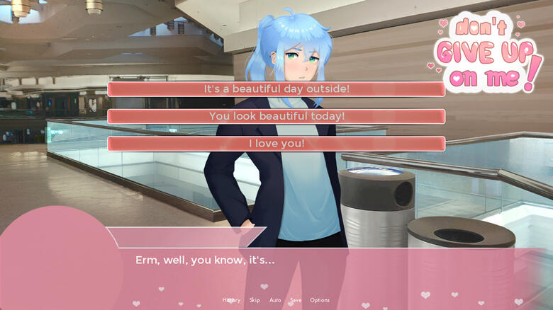 Yoru Aoi in a shopping mall.