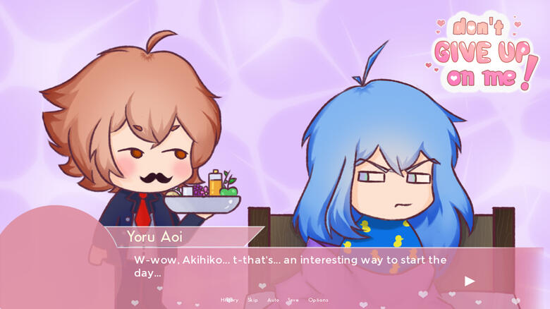 A CG with Yorokobi Akihiko and Yoru Aoi.